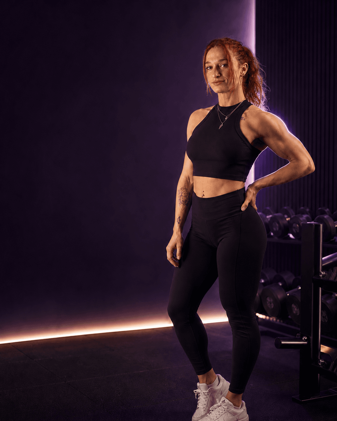 Camilla Ferrero Regis in studio fitness